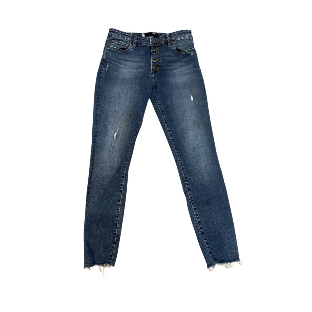 KUT From The Kloth Donna Ankle Skinny Jeans Women 8 Blue Denim High Rise